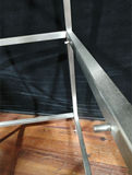 Short Brushed Stainless Steel 3-Tier Display Frame (20" x 20" x 36") - thumbnail 6 of 7