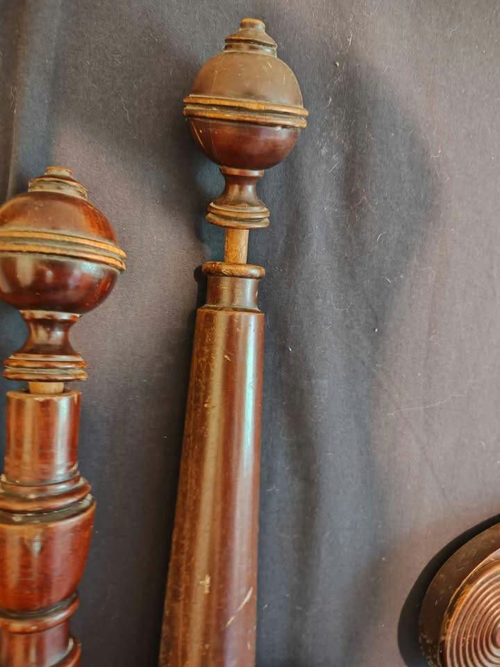Antique American Empire Revival Mahogany Full-Size Bed Frame – Project Piece - image 6 of 11