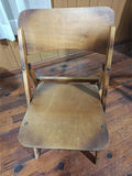 Lot of 4 Vintage Mid-Century Wooden Folding Chairs - thumbnail 3 of 8