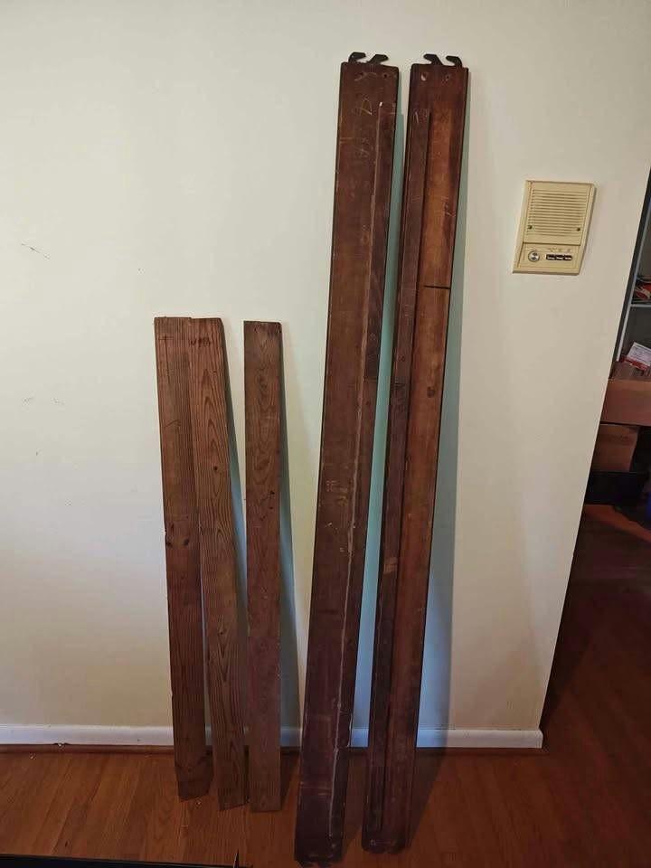 Antique American Empire Revival Mahogany Full-Size Bed Frame – Project Piece - image 9 of 11