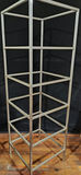 Tall Brushed Stainless Steel 5-Tier Etagere / Display Frame (20" x 20" x 66") - thumbnail 4 of 7