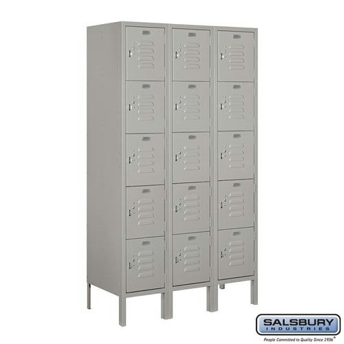 Metal Locker Unit - 15 Lockers (3 Wide x 5 Tall) Brand New in Box - image 1 of 5