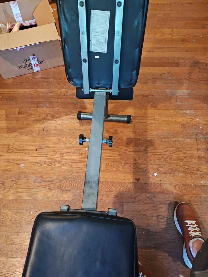 Vintage Jack LaLanne Folding Weight Bench w/ Leg Developer – Solid Steel - image 4 of 8