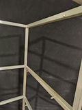 Tall Brushed Stainless Steel 5-Tier Etagere / Display Frame (20" x 20" x 66") - thumbnail 5 of 7