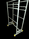 Ultra Heavy-Duty Rolling Wardrobe Rack - Double-Sided, Rail, 8 Rail Height Adjustable - thumbnail 1 of 7