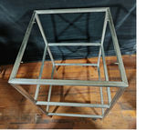 Short Brushed Stainless Steel 3-Tier Display Frame (20" x 20" x 36") - thumbnail 4 of 7