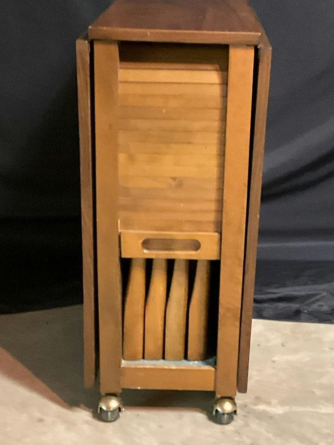 Mid-Century Modern 5-Piece "Stowaway" Drop-Leaf Dining Set - image 2 of 21