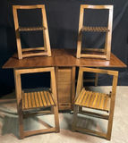 Mid-Century Modern 5-Piece "Stowaway" Drop-Leaf Dining Set - thumbnail 12 of 21