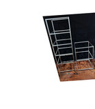 Short Brushed Stainless Steel 3-Tier Display Frame (20" x 20" x 36") - thumbnail 7 of 7