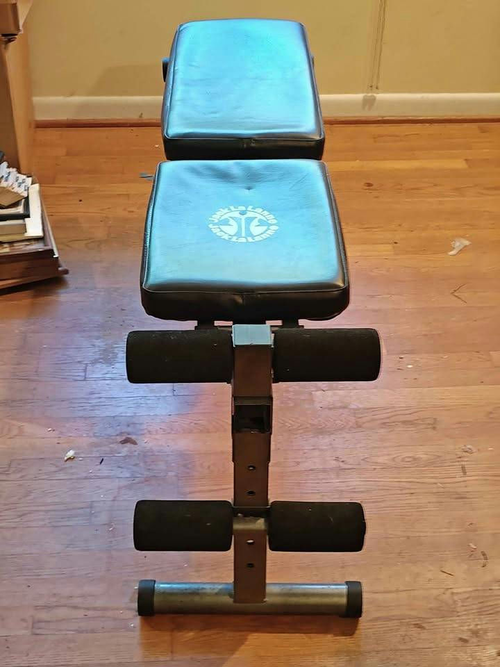 Vintage Jack LaLanne Folding Weight Bench w/ Leg Developer – Solid Steel - image 2 of 8