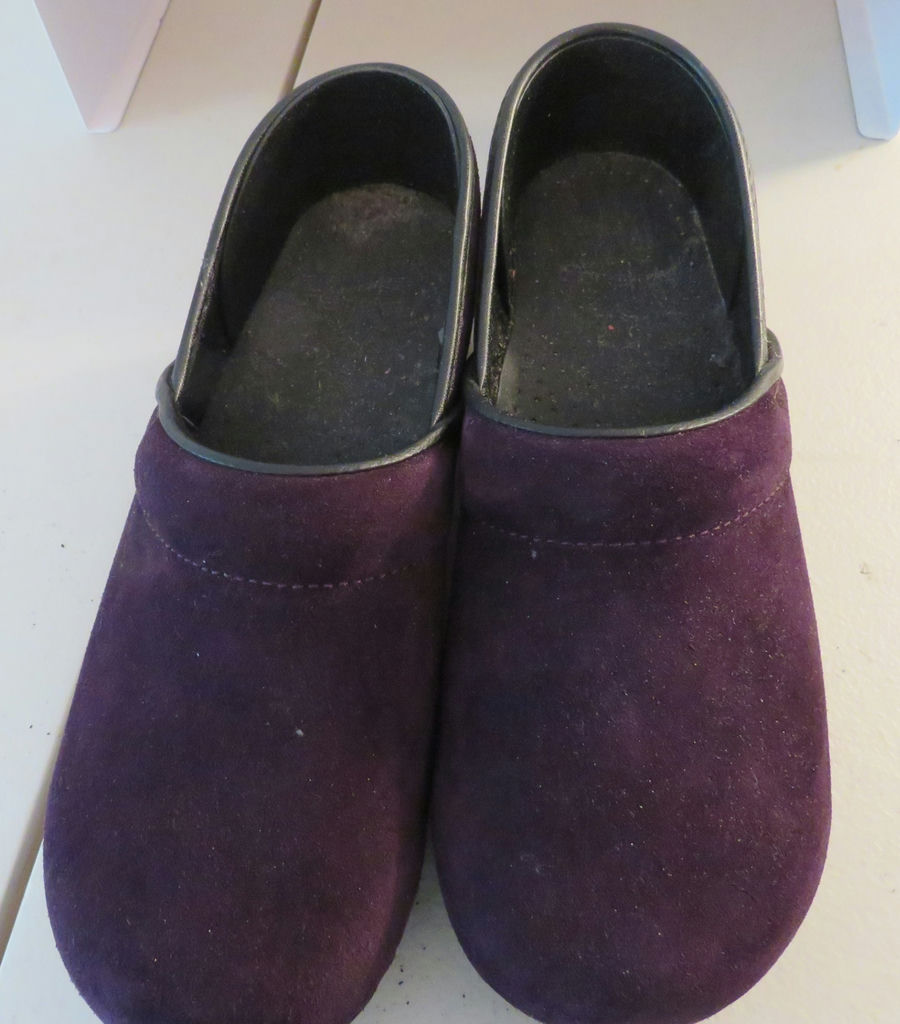 Dansko Purple Suede Clogs Size 40 - image 2 of 4