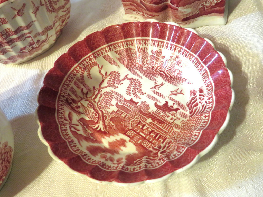 5 piece Spode Copeland Red Transferware  - image 2 of 12