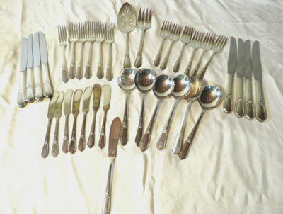 Vintage Simeon & Roger’s Flatware with Additional Spoons - Image 1 of 11
