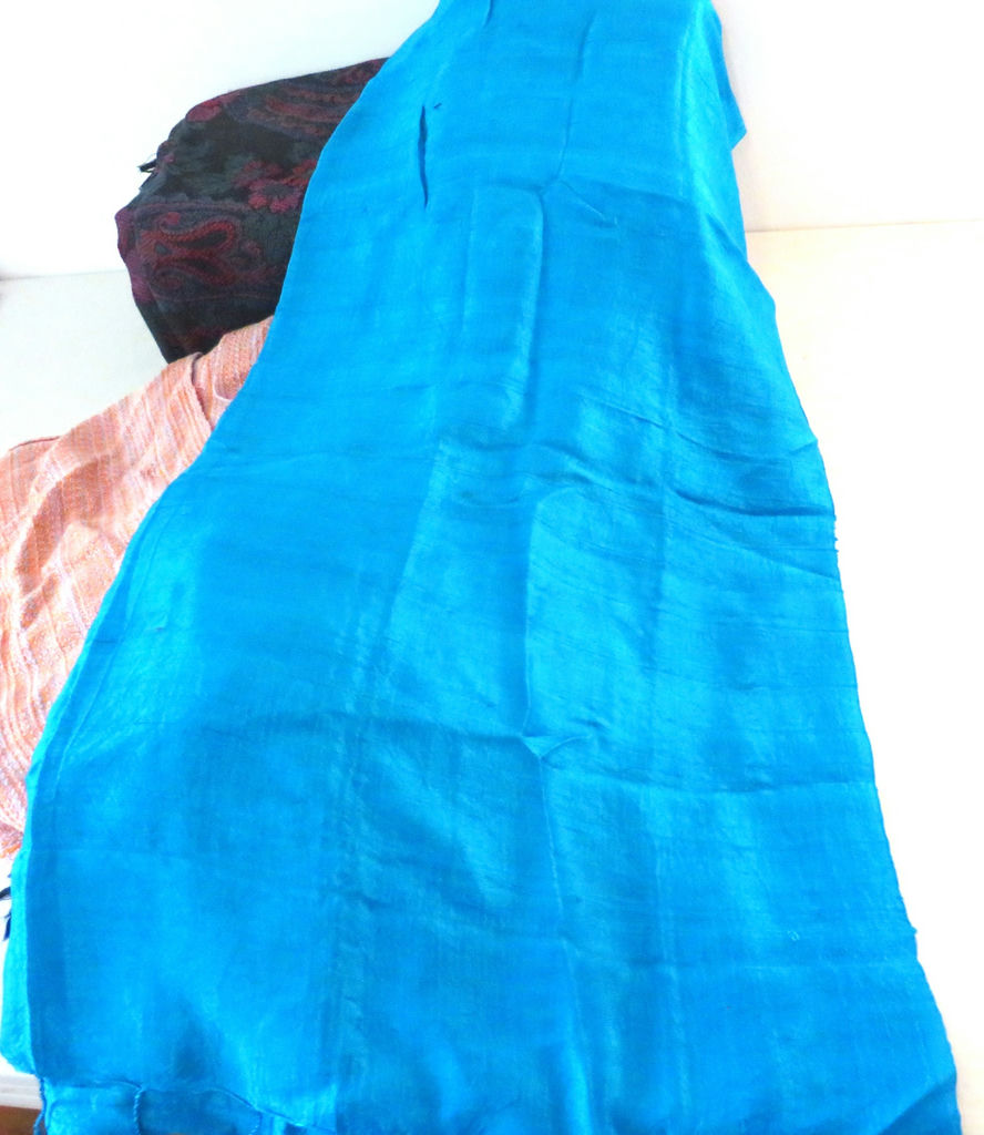 Variety of Wool Scarves Some Silk Blend - image 4 of 8
