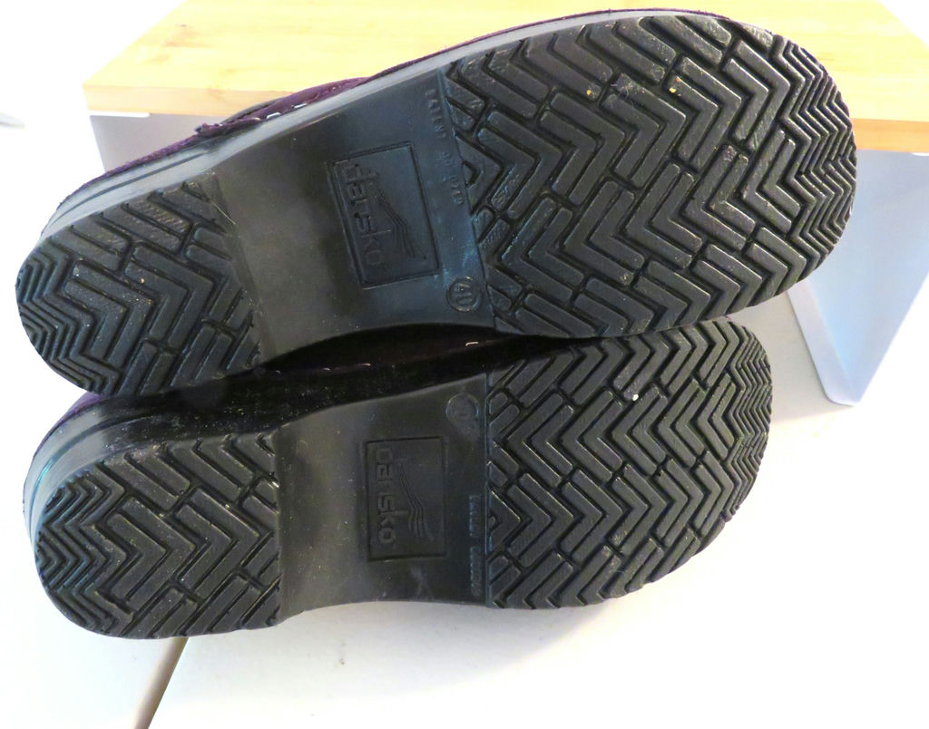 Dansko Purple Suede Clogs Size 40 - image 3 of 4