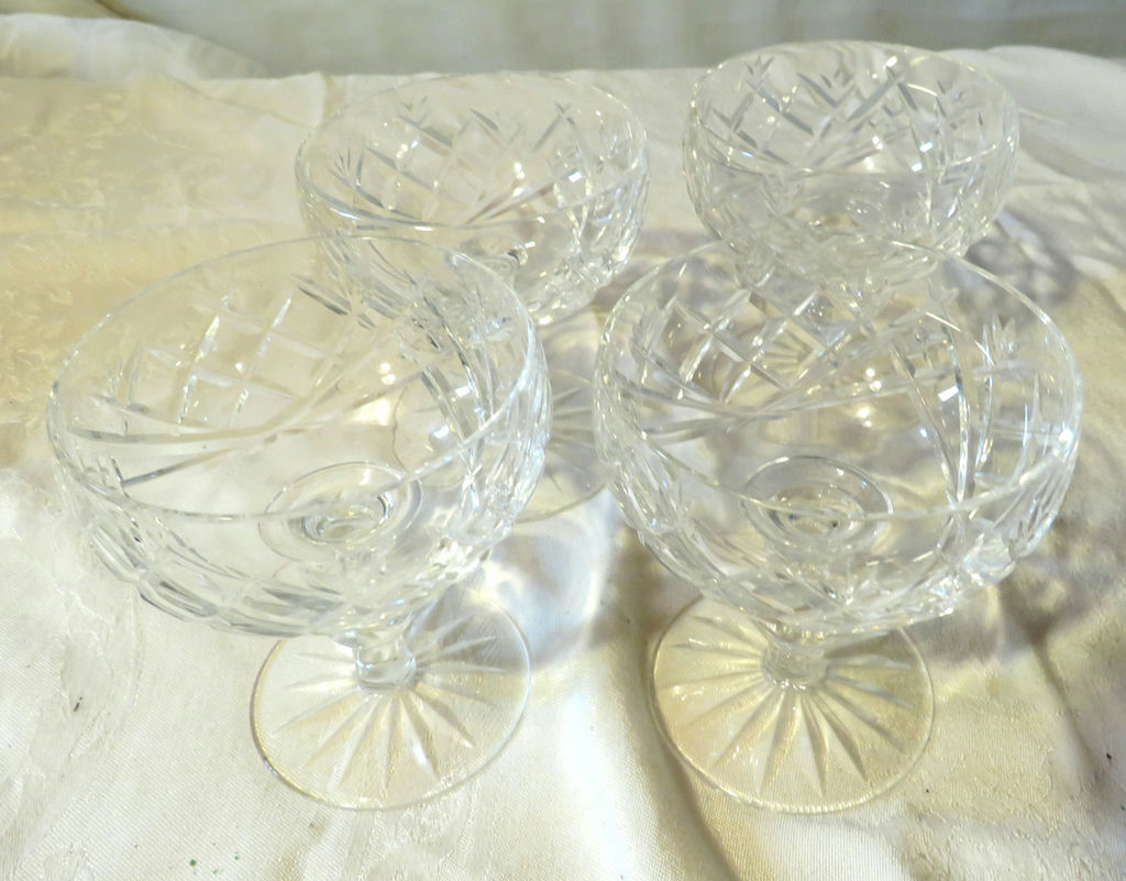 Set of 4 Waterford Sherbet Bowls with Stems - image 1 of 6