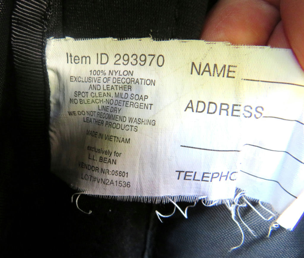 Vintage LL Bean Backpack with Leather Trims - image 5 of 8
