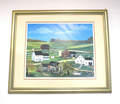 LTD Ed Barbara Appleyard Framed Lithograph COA - Image 1 of 7