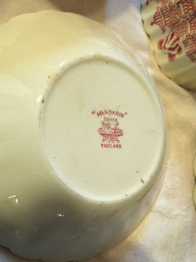 5 piece Spode Copeland Red Transferware  - image 10 of 12