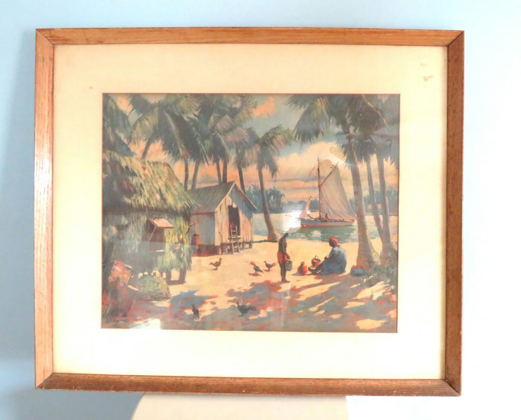 Framed Cappy Amundsen lithograph Long Island Artist - image 2 of 7