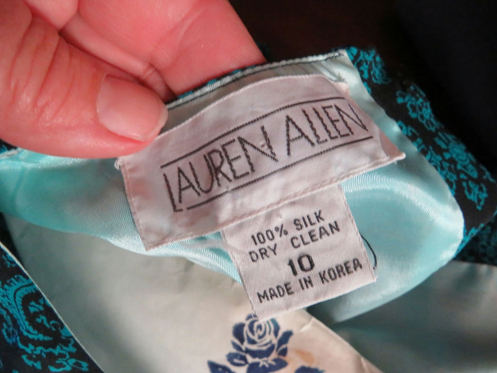 Selection of Vintage Silk Dresses Talbot's Argenti - image 13 of 13