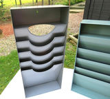 2 Vintage Metal Industrial Multi purpose Wall Organizers - thumbnail 3 of 5