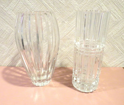 Marquis Waterford Crystal Vase and Crystal Cylinder Vase - Image 1 of 8