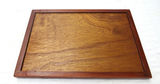 MCM Blue Tile with Wood Trim Tray Trivet Table Top - thumbnail 4 of 4