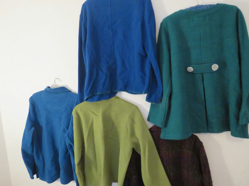 Lot Of 100% Wool Jackets Blue Green Purple - image 12 of 13