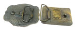 Brass Belt Buckles Billy Beer Fish and 2 Orange Browning Caps - thumbnail 6 of 9