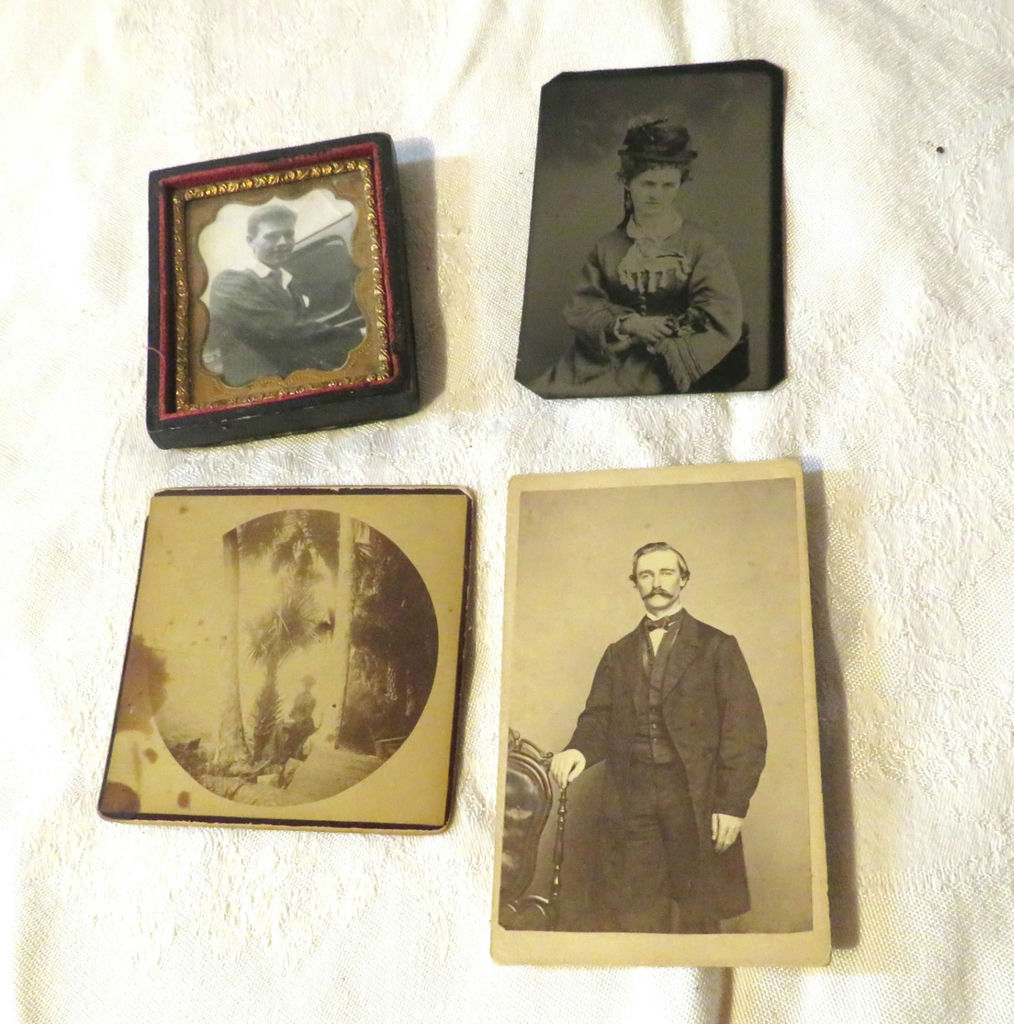 4 Antique and Vintage Photos Tintype - image 1 of 9