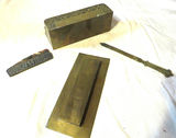 Vintage Ornate Brass Desk Lot Envelope Holder and Comb - thumbnail 6 of 7