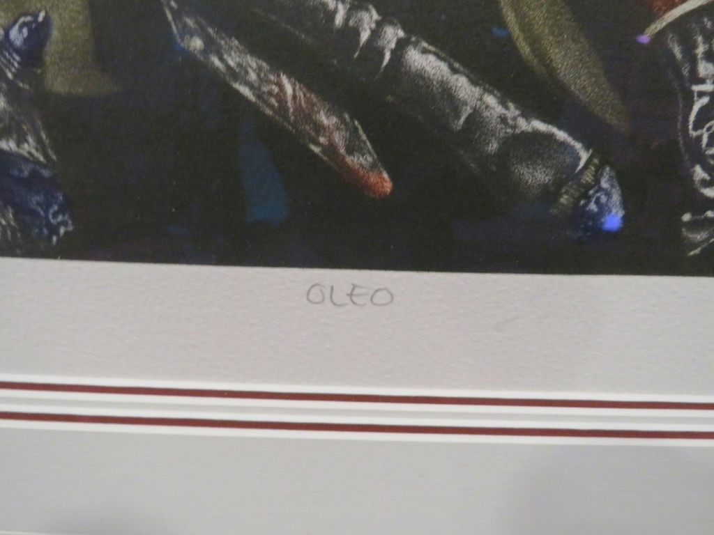 Signed "Oleo" Limited Edition Framed Art Spanish Artist - image 4 of 7
