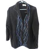 Jane Franke Loom Room Cardigan Sweater with Weaving - thumbnail 1 of 3