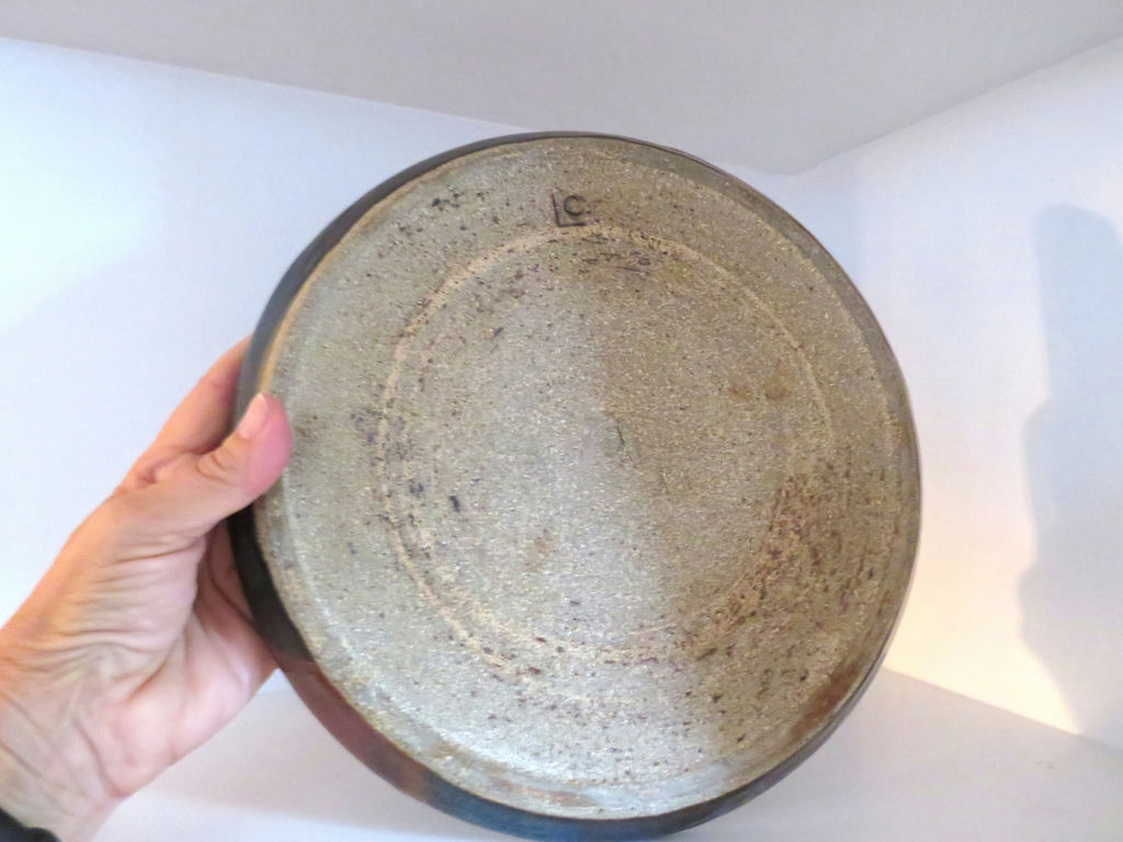 3 piece Studio Pottery Plate and 2 Bowls - image 9 of 9
