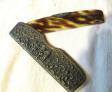 Vintage Ornate Brass Desk Lot Envelope Holder and Comb - thumbnail 7 of 7