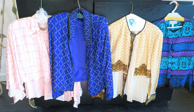 4 Adrienne Papell Designer Tops Jacket Silk Beaded - Image 1 of 15
