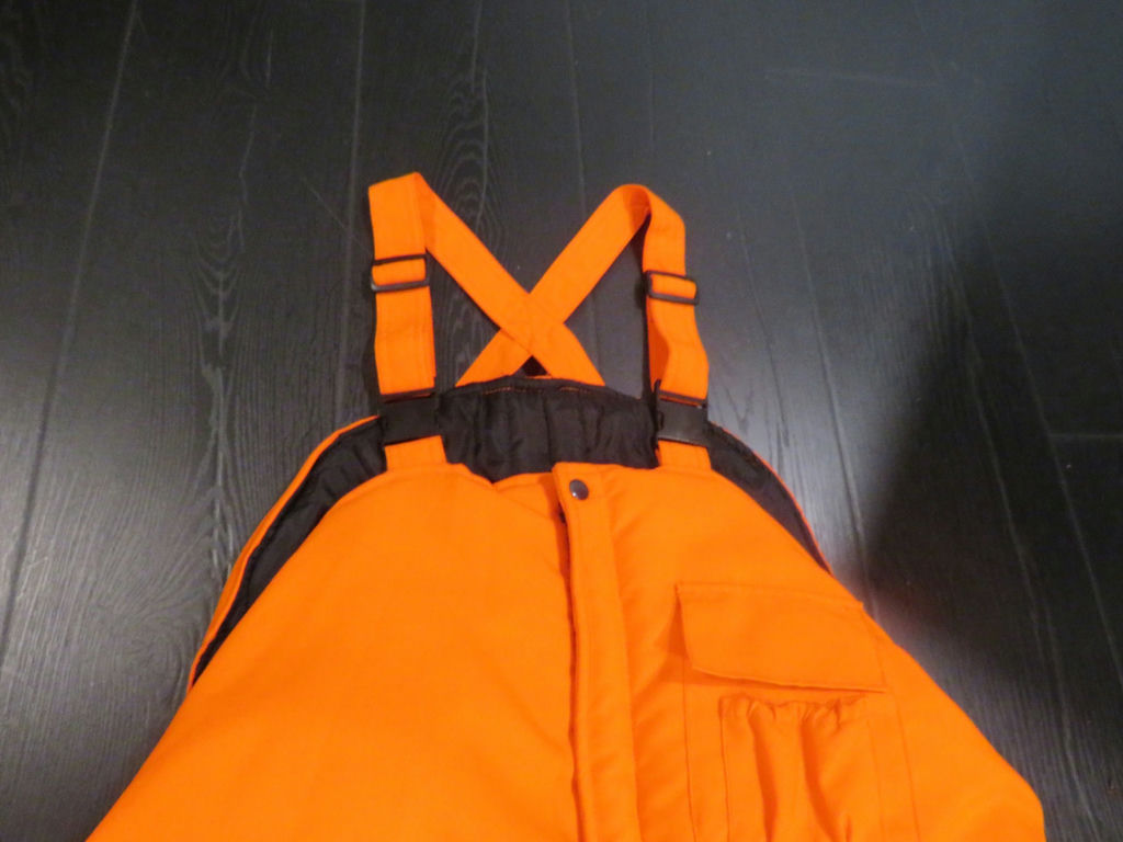 Men's Hunter Orange Suspender Overalls Outdoor - image 3 of 6