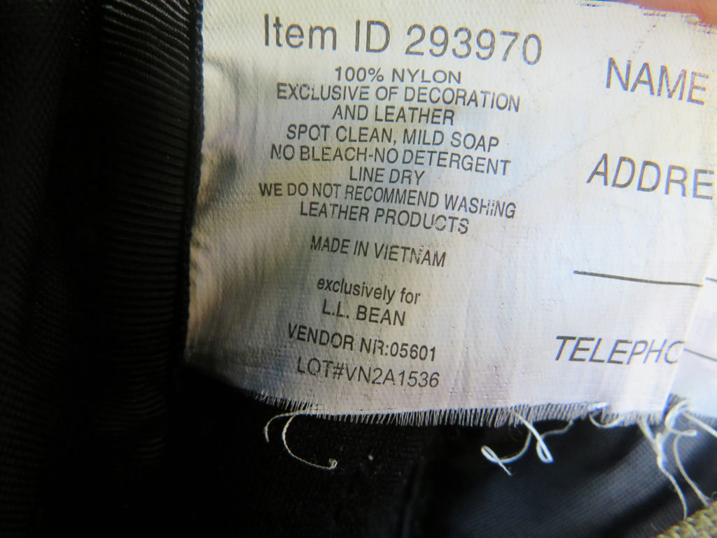 Vintage LL Bean Backpack with Leather Trims - image 6 of 8