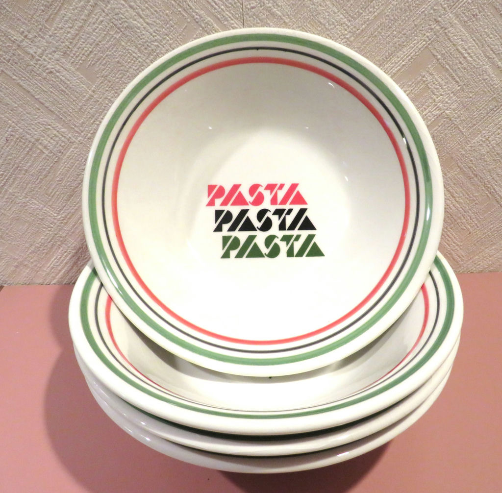 Italy Set of 4 Ceramic Pasta Bowls - image 1 of 3