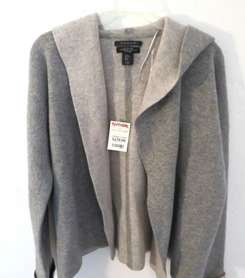 Tahari New with Tags Cashmere Blend Hooded Sweater - Image 1 of 4