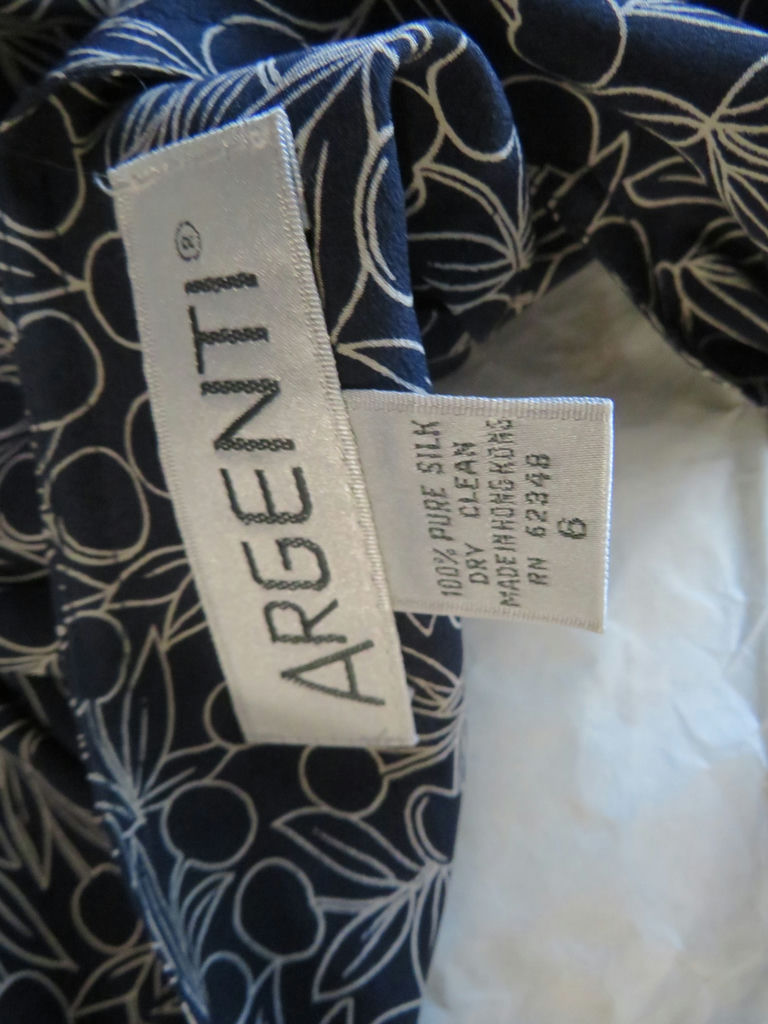 Selection of Vintage Silk Dresses Talbot's Argenti - image 9 of 13
