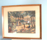 Framed Cappy Amundsen lithograph Long Island Artist - thumbnail 1 of 7