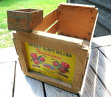 Vintage Sunny Slope Fruit Wood Crate - thumbnail 1 of 6