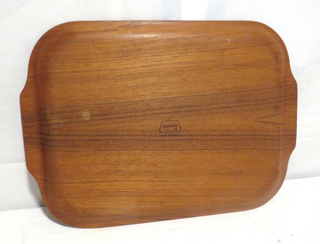 Vintage MCM Backman Teak Tray Finland - image 3 of 4