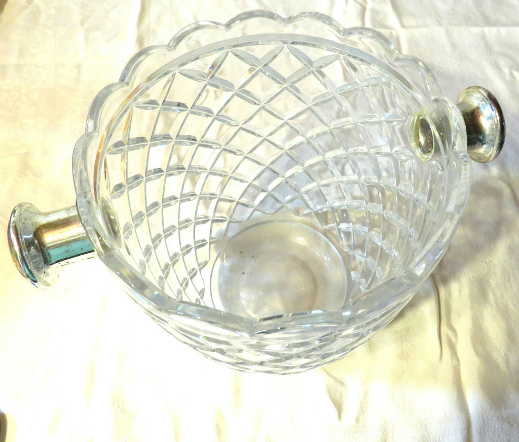 Towle Glass Ice Bucket Diamond Pattern - image 7 of 7