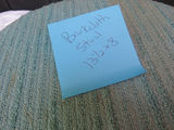 MCM Vintage Green Barkcloth Stool - thumbnail 5 of 5