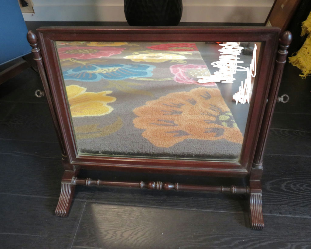 Vintage Chippendale Mahogany Dresser Table Mirror - image 2 of 6