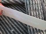 Grey Striped The Cashmere Project Jacket Wrap - thumbnail 5 of 6
