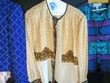 4 Adrienne Papell Designer Tops Jacket Silk Beaded - thumbnail 10 of 15